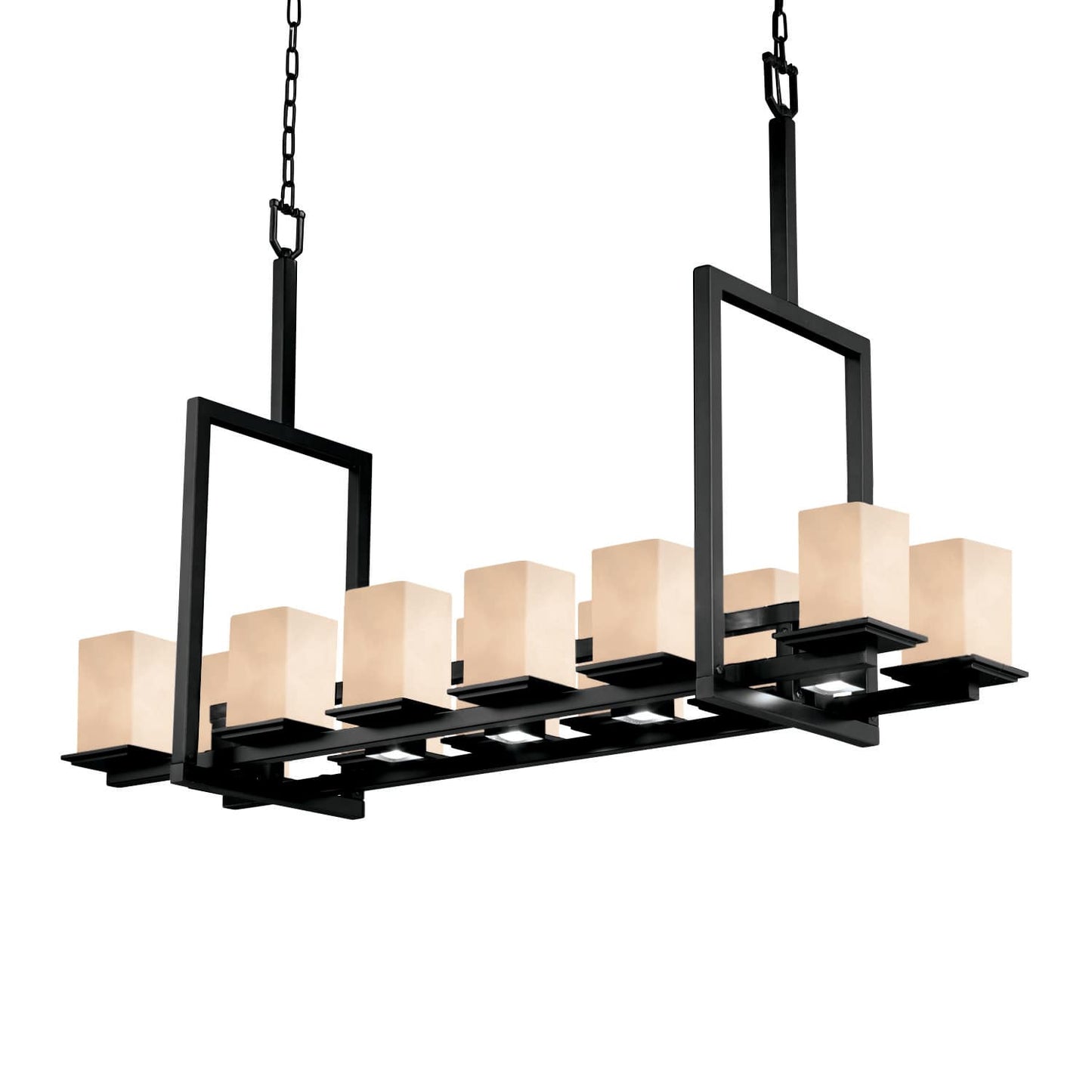 Clouds 12 Light 14" Wide Pillar Candle Chandelier - Tall Variation