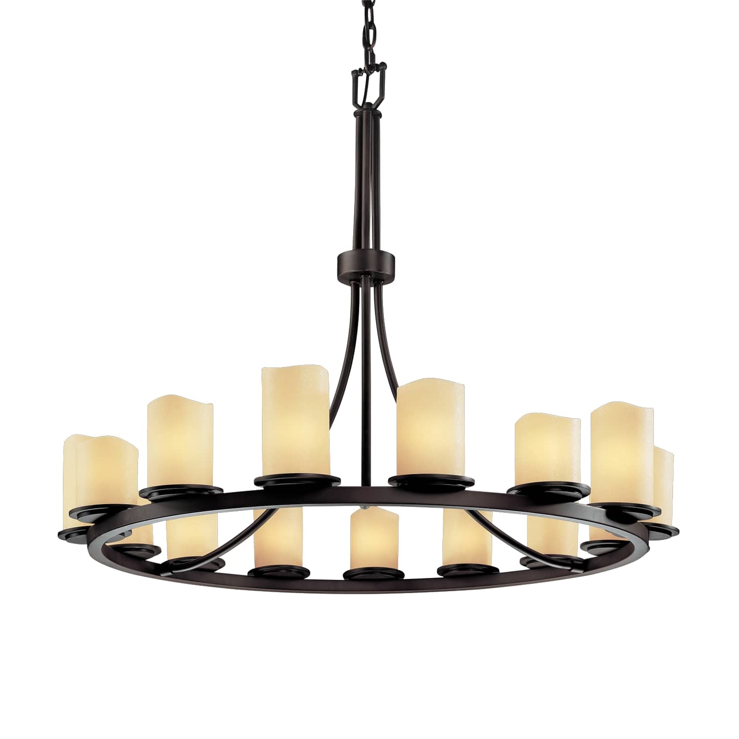 CandleAria 15 Light 1 Tier Chandelier