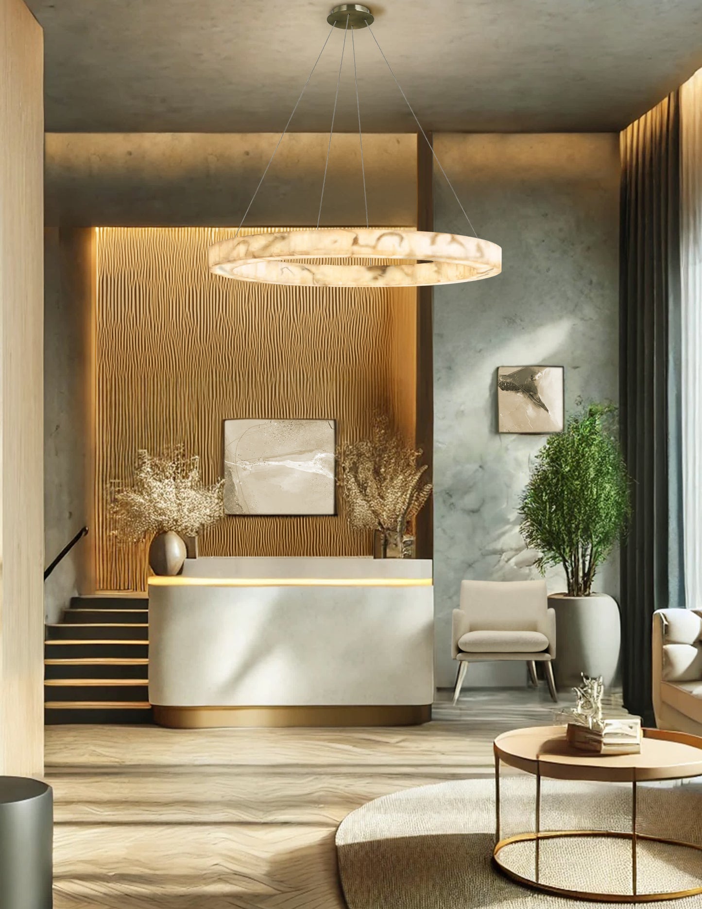 Medley 42" Wide LED Suspension Pendant