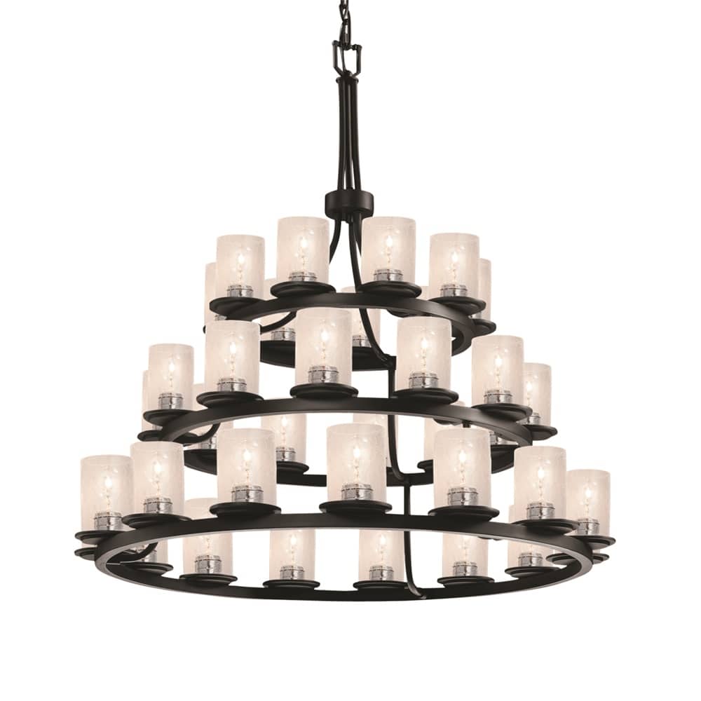 Fusion 36 Light 42" Wide Pillar Candle Chandelier