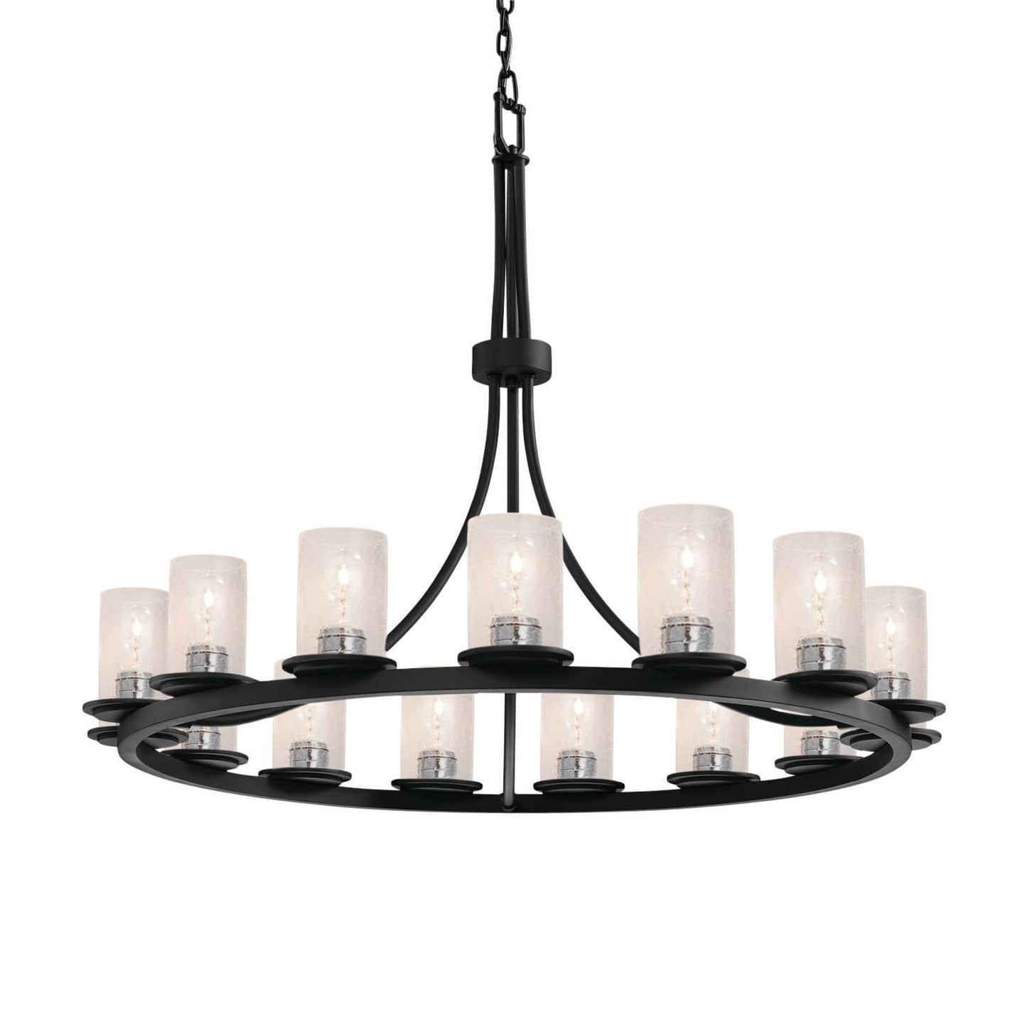 Fusion 15 Light 42" Wide Pillar Candle Chandelier