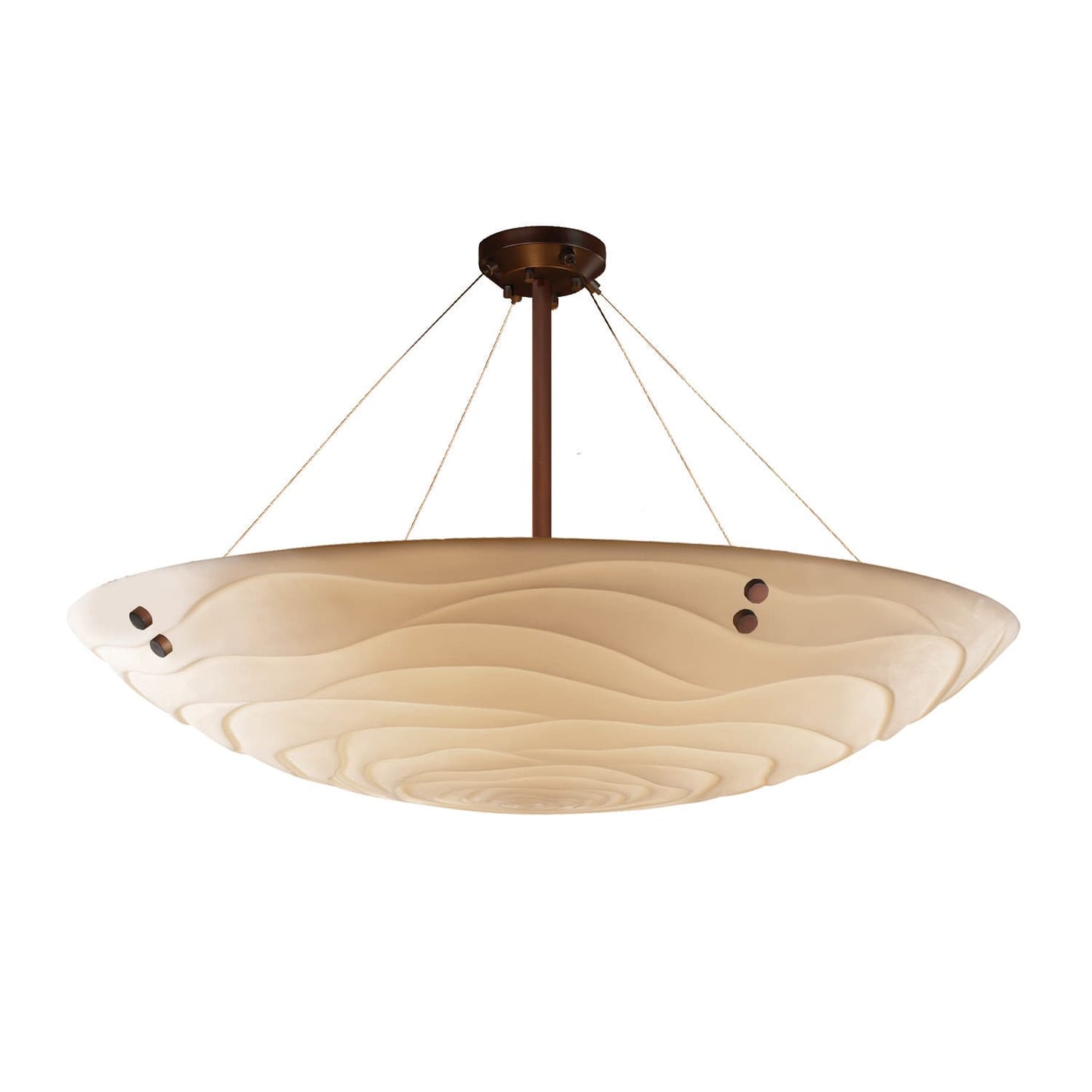 Porcelina 12 Light 63" Wide Semi-Flush Bowl Ceiling Fixture