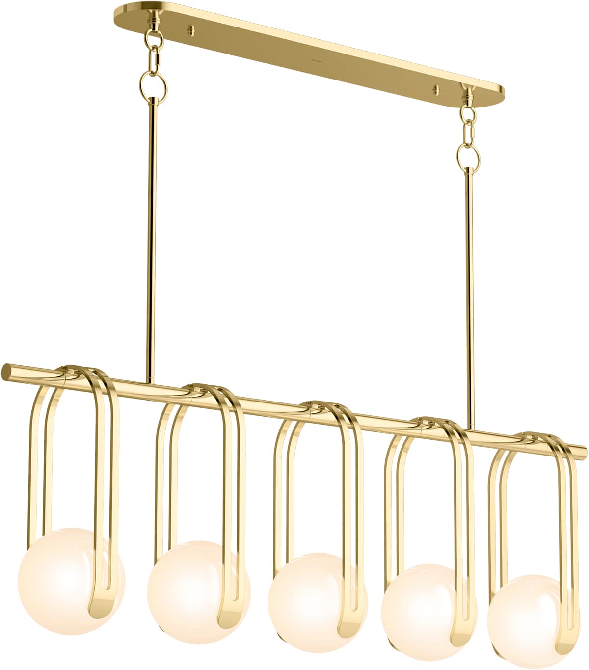 Kraga 5 Light 45" Wide Linear Chandelier