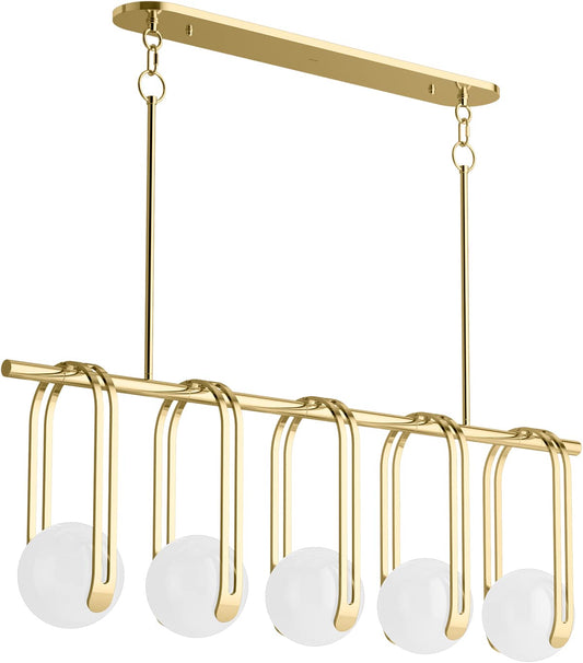 Kraga 5 Light 45" Wide Linear Chandelier