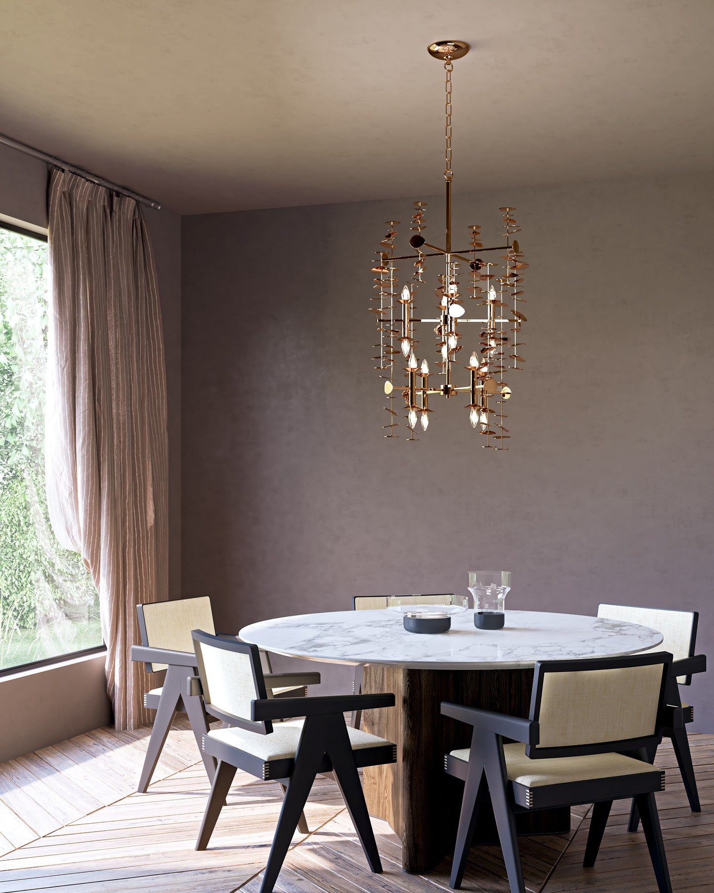Yukari 6 Light 31" Wide Chandelier