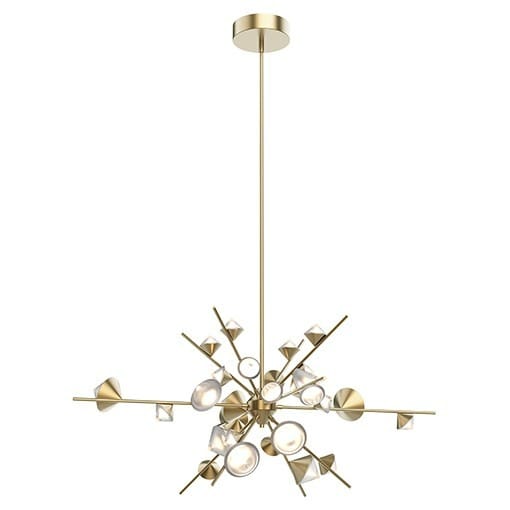 Geode 48" Wide LED Sputnik Chandelier
