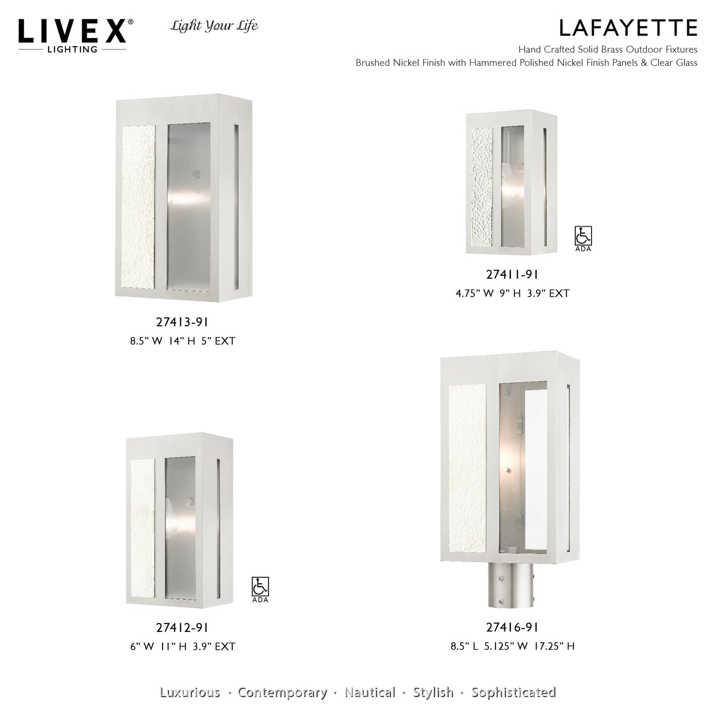 Lafayette 14" Tall Outdoor Wall Sconce