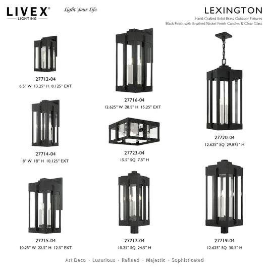 Livex Lighting Lexington 4 Light 13" Wide Outdoor Pendant