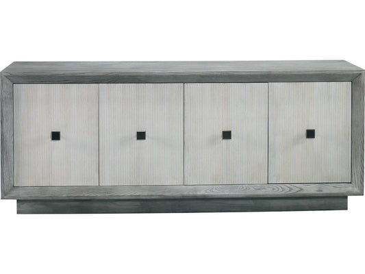 Workshop Alastair 80-Inch Sideboard Mineral Washed Linen with Bronze Hardware