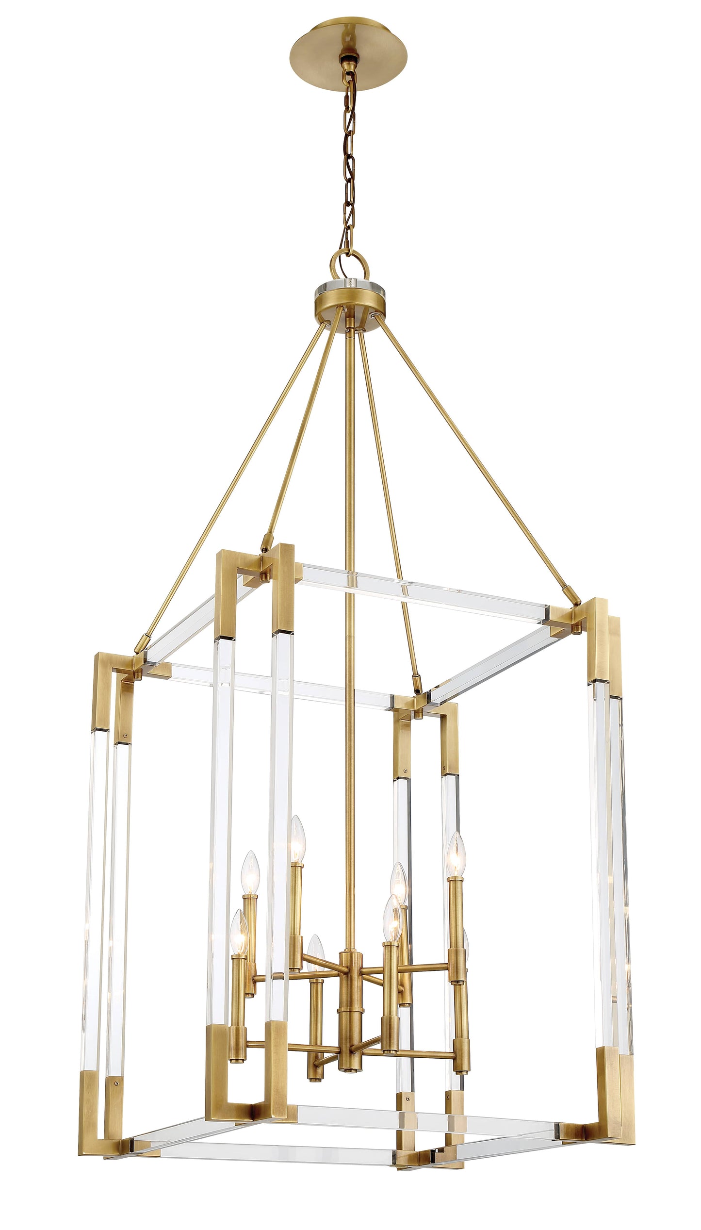 Prima Vista 8 Light 27" Wide Taper Candle Pendant