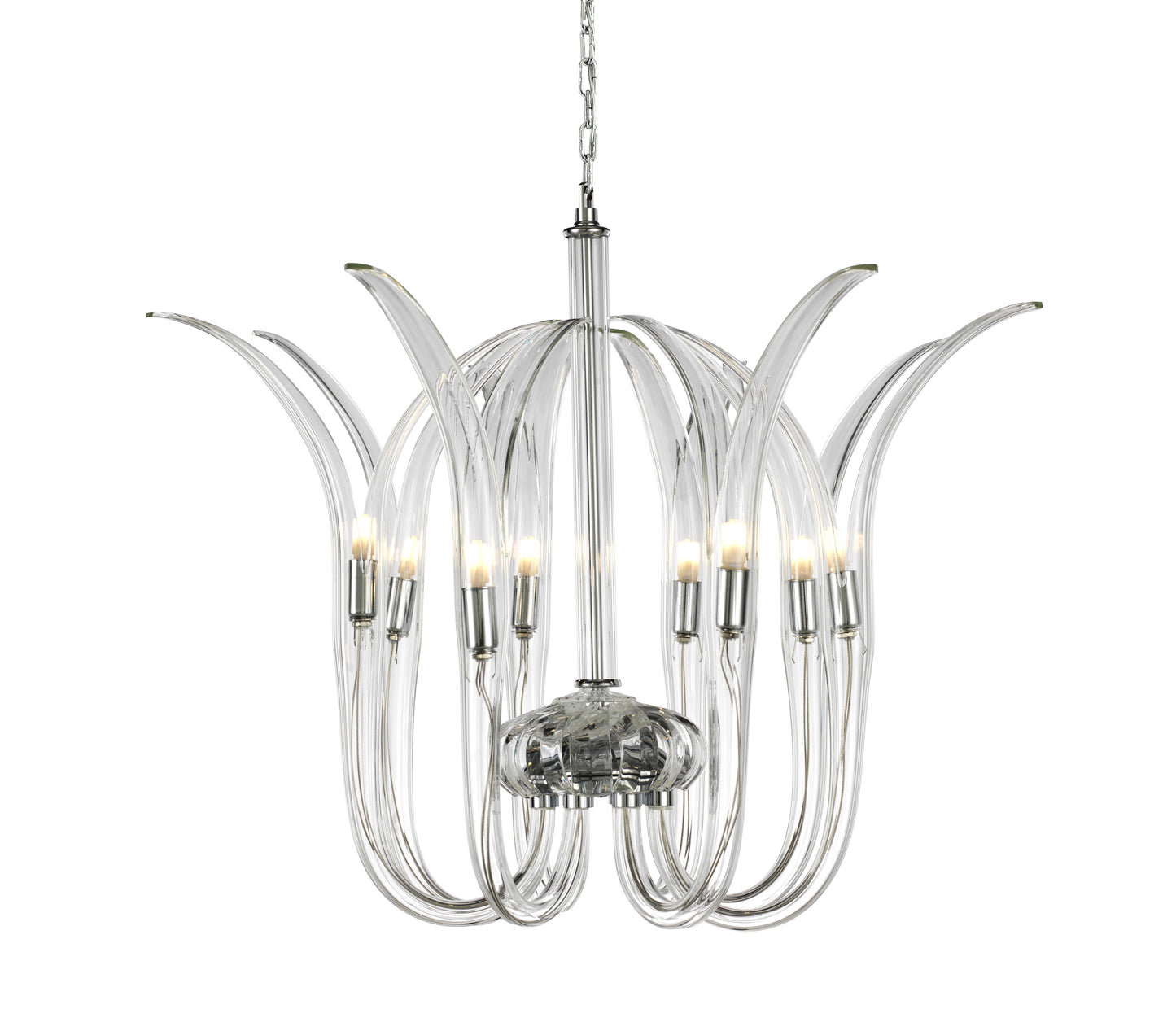 Cisne 8 Light 19" Wide Crystal Pendant