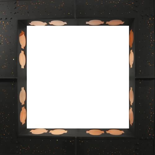 Diablos 24 Light 85" Wide Semi-Flush Square Ceiling Fixture