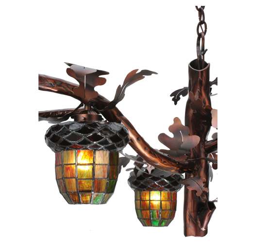Acorn Branch 3 Light 40" Wide Chandelier