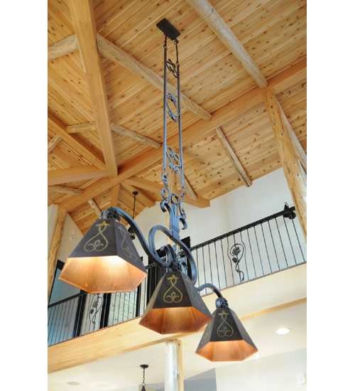 DaCapa 3 Light 14" Wide Linear Pendant