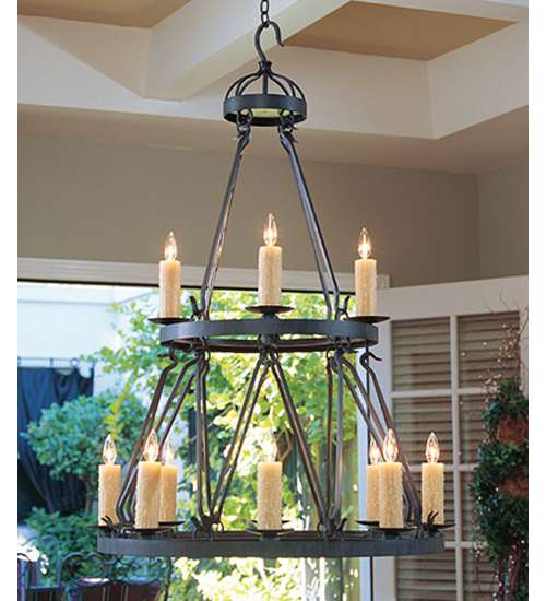 Lakeshore 12 Light 36" Wide Taper Candle Style Chandelier
