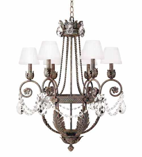Antonia 6 Light 26" Wide Crystal Chandelier