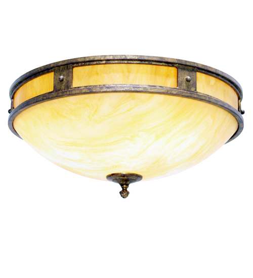 Capella 2 Light 24" Wide Flush Mount Bowl Ceiling Fixture
