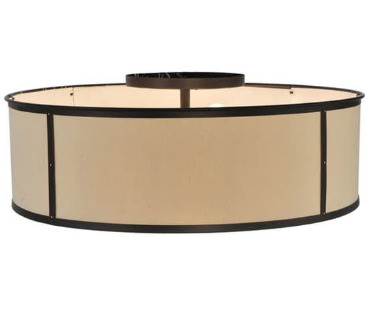 Cilindro Valence 8 Light 30" Wide Flush Mount Drum Ceiling Fixture