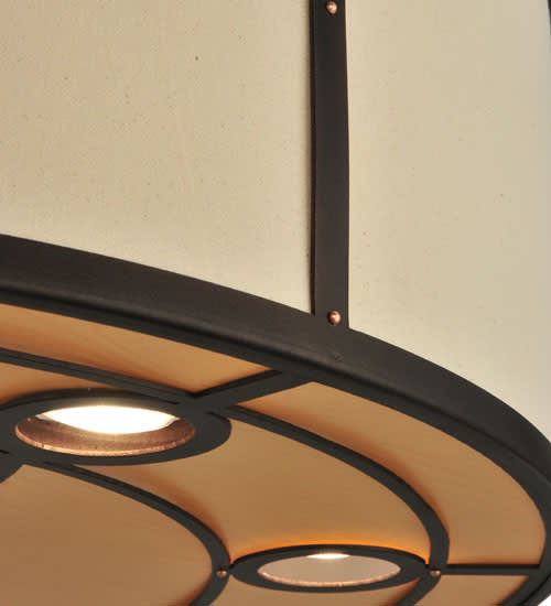 Cilindro Valence 8 Light 30" Wide Flush Mount Drum Ceiling Fixture