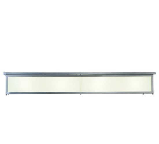 Lumina 8 Light 72" Wide Flush Mount Ceiling Fixture - Sparkle Silver Finish - GU24 Bulb Base