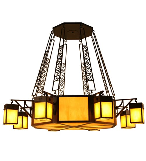 Azrael 8 Light 79" Wide Chandelier