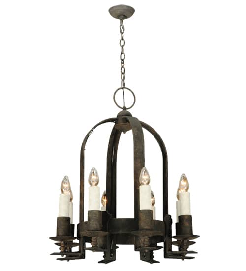 Aragon 8 Light 26" Wide Taper Candle Style Chandelier