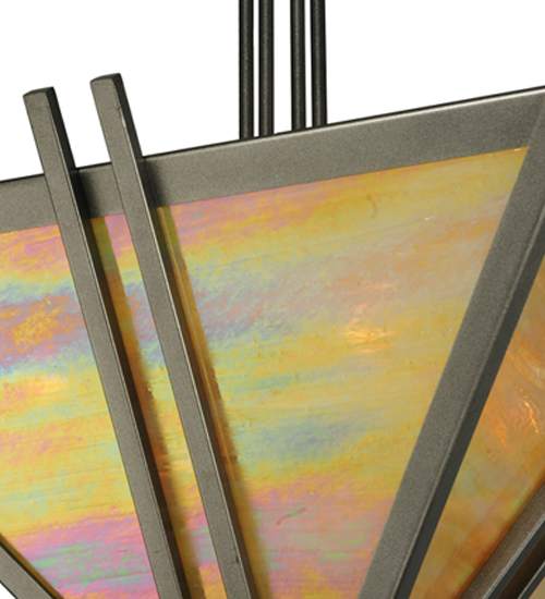 Zeta 4 Light 33" Wide Semi-Flush Ceiling Fixture