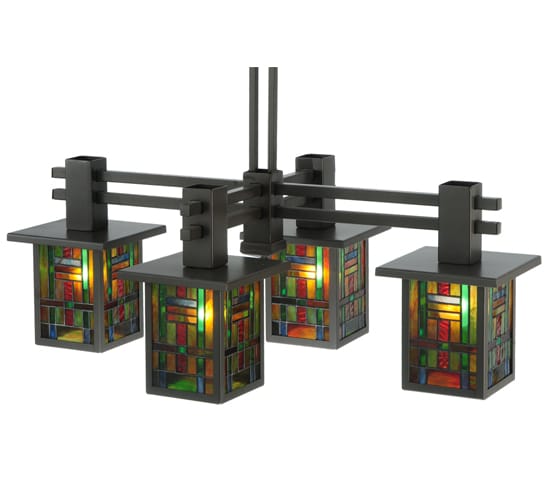 Hausman Mission 4 Light 24" Wide Chandelier