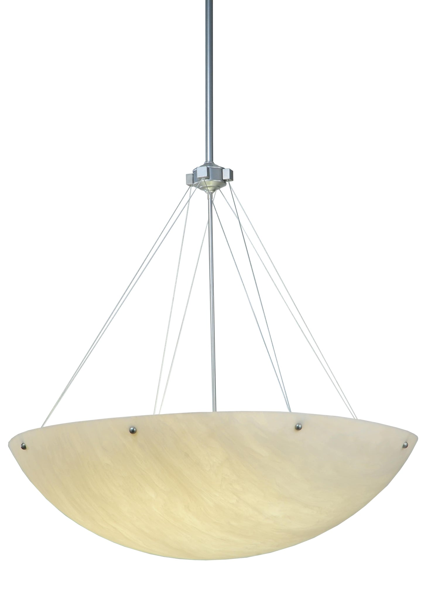 36" W Cypola Alabaster Inverted Pendant