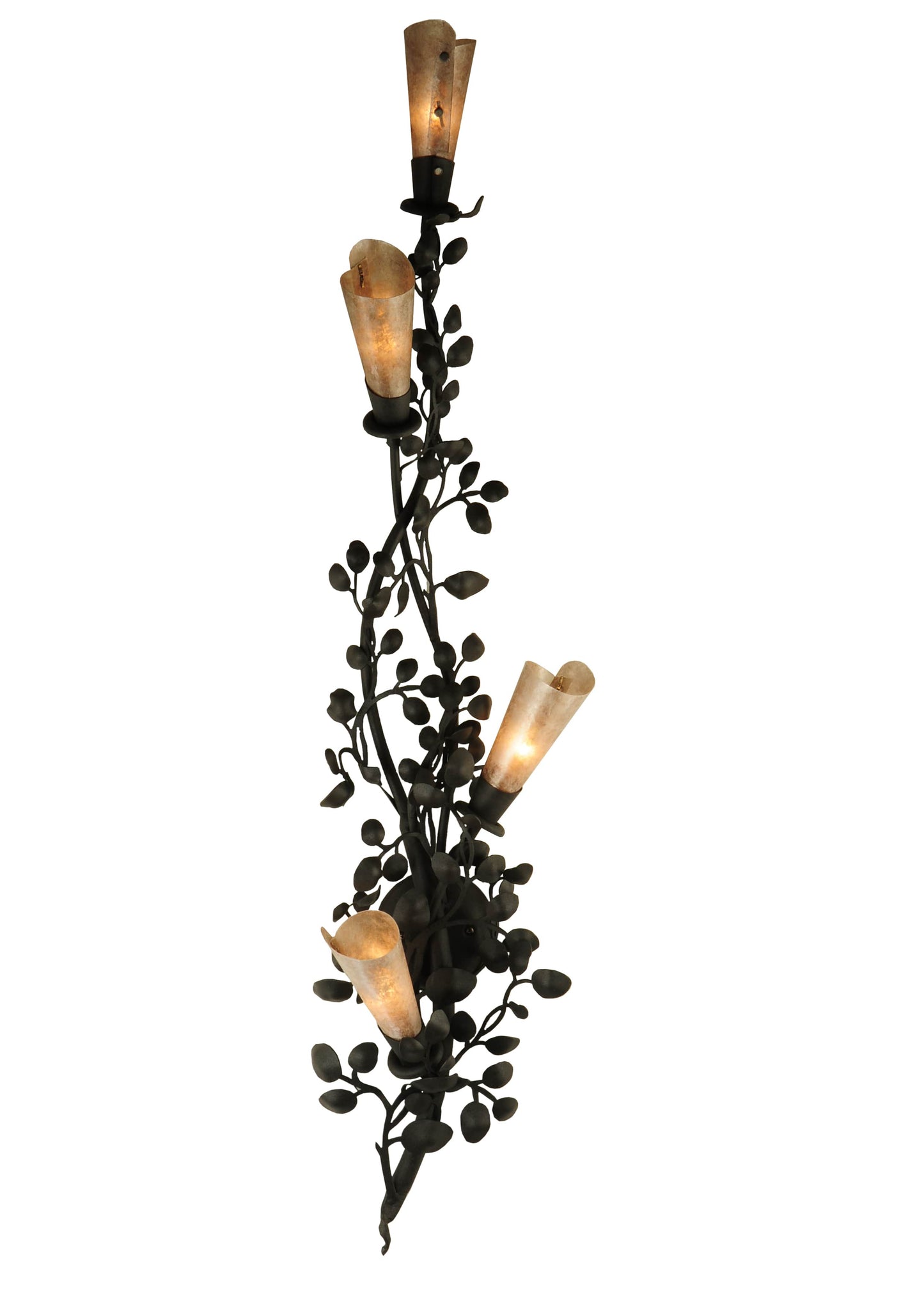 11" W Vinca Vine 4 Light Wall Sconce