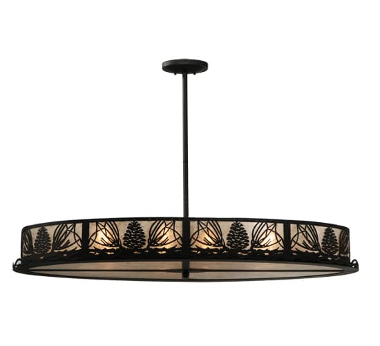 Mountain Pine 8 Light 24" Wide Linear Pendant