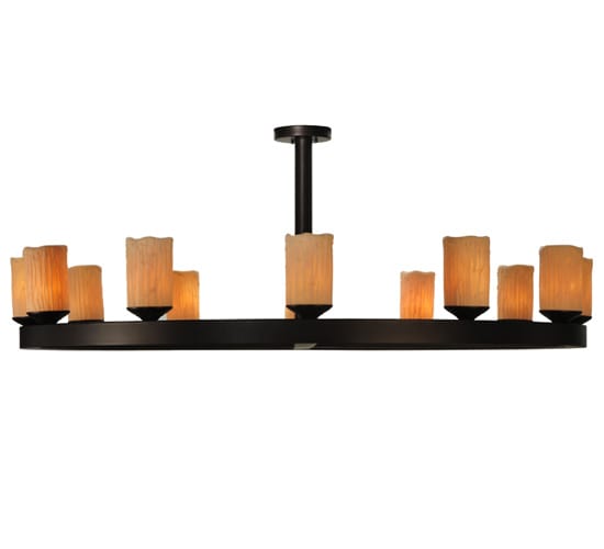 Horizon Ring 12 Light 61" Wide Semi-Flush Ceiling Fixture