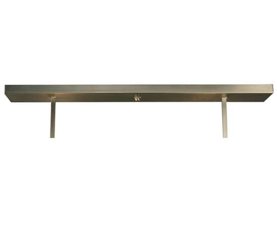 Metro Fusion 4 Light 38" Wide Semi-Flush Linear Ceiling Fixture