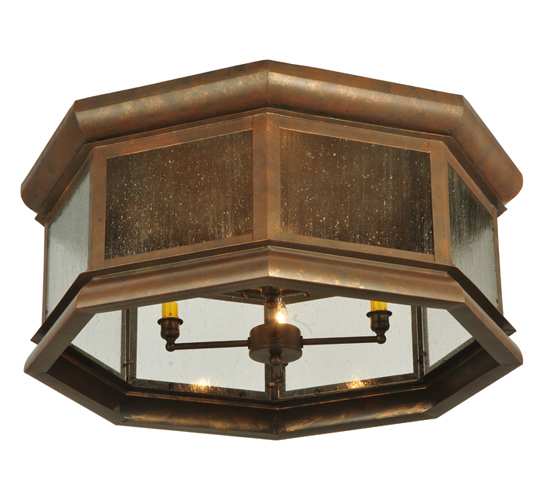 Manchester 4 Light 30" Wide Flush Mount Drum Ceiling Fixture