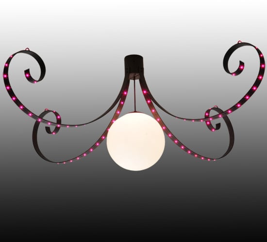 Carnevale 96" Wide LED Semi-Flush Globe Ceiling Fixture