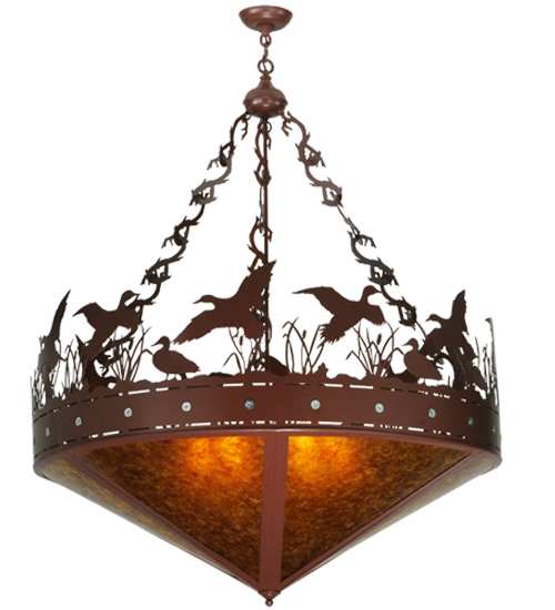 Ducks in Flight 6 Light 42" Wide Pendant