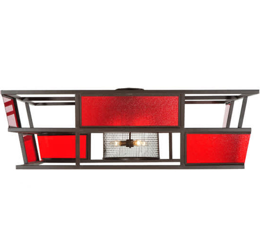Tavern 8 Light 85" Wide Semi-Flush Ceiling Fixture