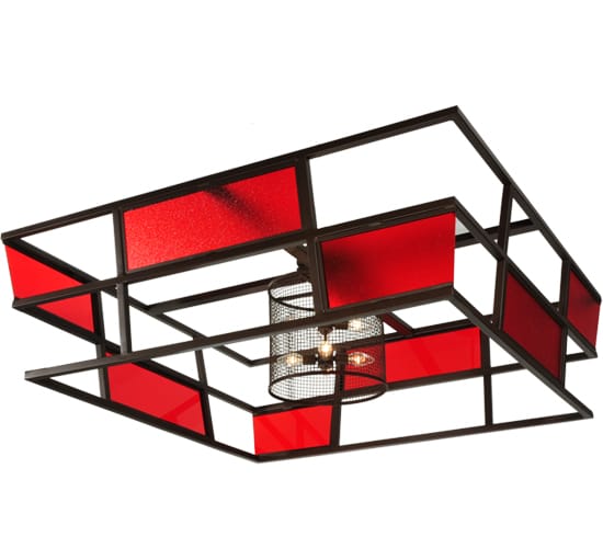 Tavern 8 Light 85" Wide Semi-Flush Ceiling Fixture