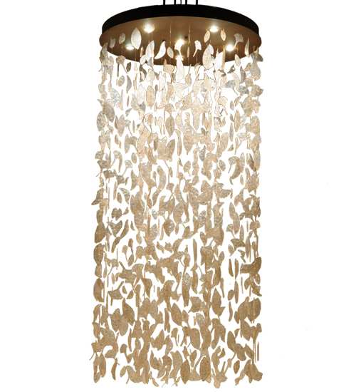 Ginkgo Leaf 6 Light 44" Wide Pendant