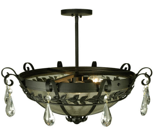 Florentine 3 Light 24" Wide Semi-Flush Bowl Ceiling Fixture