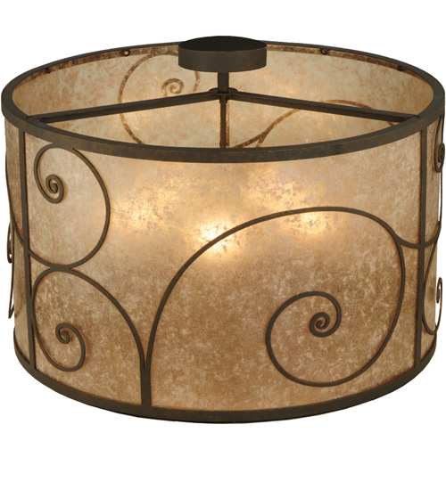 Granada 5 Light 30" Wide Flush Mount Drum Ceiling Fixture