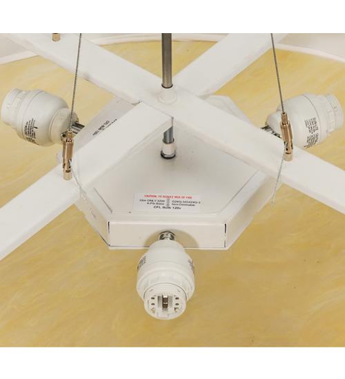 Cilindro Honey Bombay 3 Light 36" Wide Semi-Flush Drum Ceiling Fixture