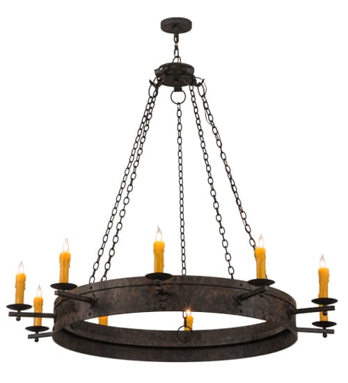Parnella 10 Light 60" Wide Taper Candle Ring Chandelier
