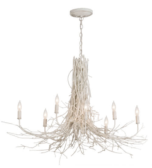Twigs 8 Light 20" Wide Candle Style Chandelier