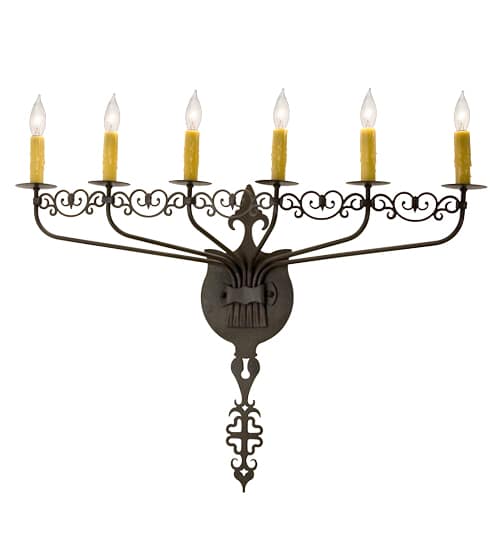 Almonte 6 Light 26" Tall Wall Sconce