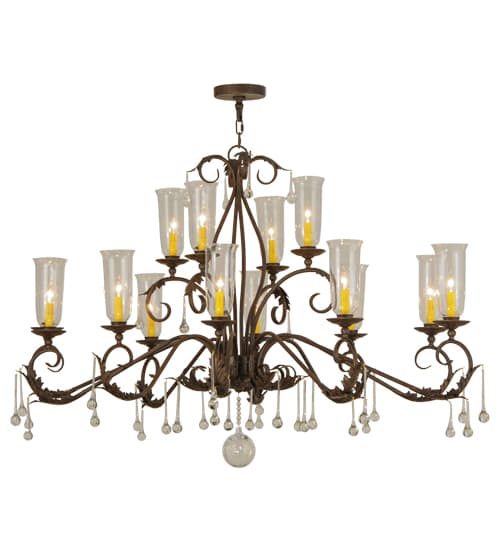 Long Windsor 14 Light 38" Wide Chandelier