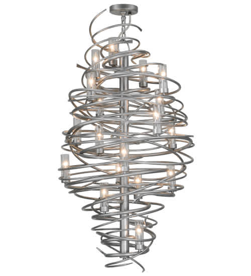 Cyclone 18 Light 30" Wide Ring Chandelier