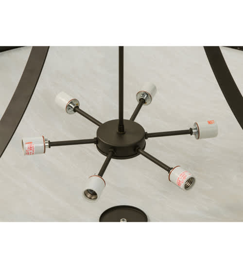 Urban 6 Light 42" Wide Semi-Flush Bowl Ceiling Fixture