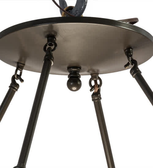 Commerce 6 Light 36" Wide Semi-Flush Bowl Ceiling Fixture - Timeless Bronze Finish