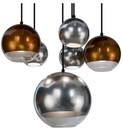 Metalica 6 Light 18" Wide Abstract Multi Light Pendant